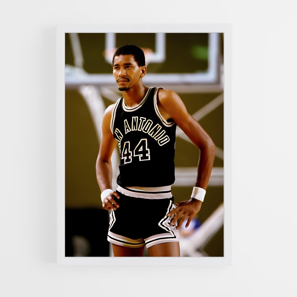 Poster George de gervin – affiche Basketball (vue 3)